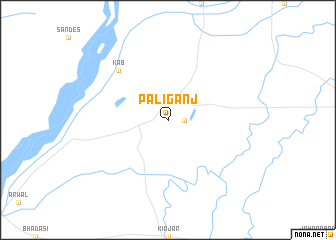map of Pāliganj