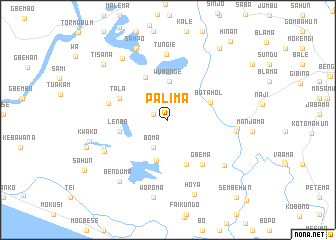 map of Palima