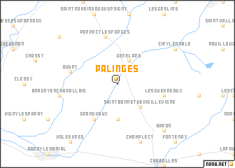 map of Palinges