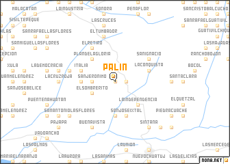 map of Palín