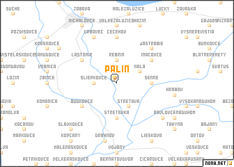 map of Palín