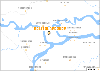 map of Palital de Apure