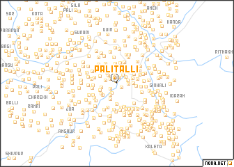 map of Pāli Talli