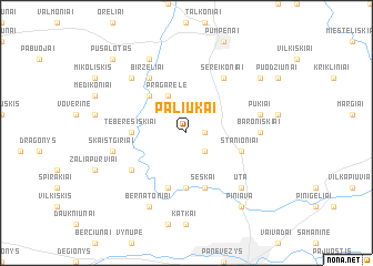 map of Paliūkai