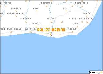 map of Palizzi Marina