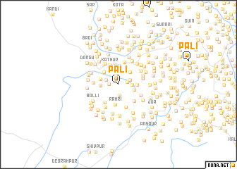 map of Pāli