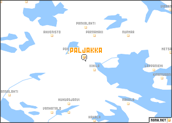 map of Paljakka