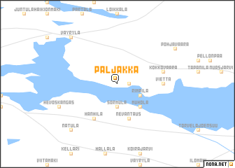 map of Paljakka