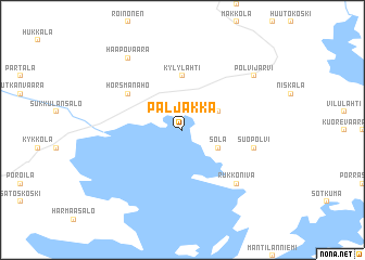 map of Paljakka