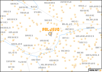 map of Paljevo