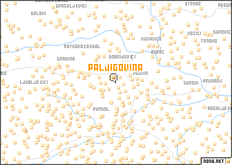 map of Paljigovina