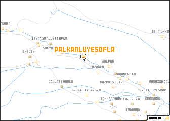 map of Pālkānlū-ye Soflá