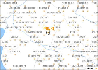 map of Pałki