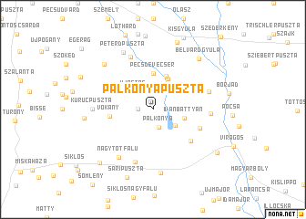 map of Palkonyapuszta