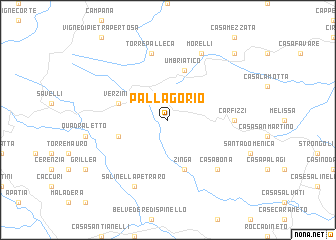 map of Pallagorio