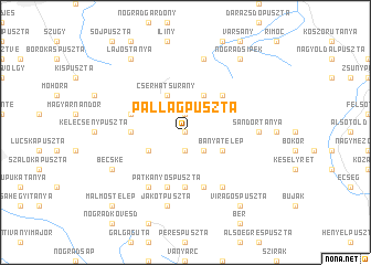 map of Pallagpuszta