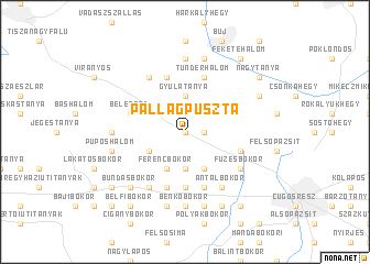 map of Pallagpuszta