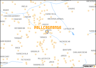 map of Pallca Grande