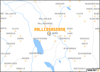 map of Pallcosa Grana