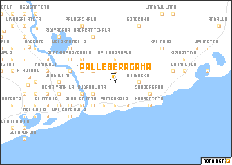 map of Palleberagama