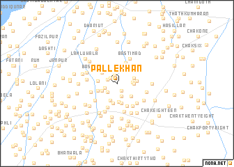 map of Palle Khān