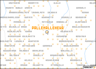 map of Pallemallehewa
