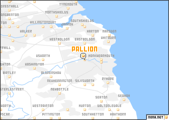 map of Pallion