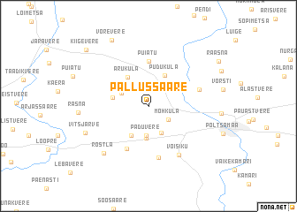 map of Pällussaare