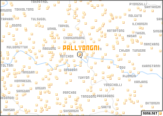 map of Pallyŏng-ni