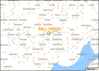 map of Pallyong-ni