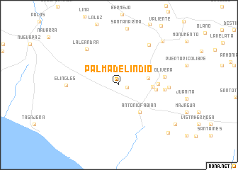 map of Palma del Indio