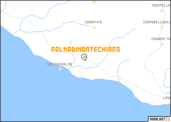 map of Palma di Montechiaro