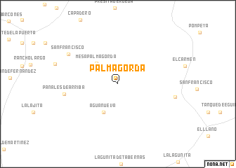 map of Palma Gorda