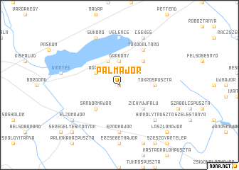 map of Pálmajor