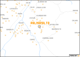 map of Palmar Alto