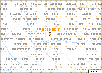 map of Palmarie