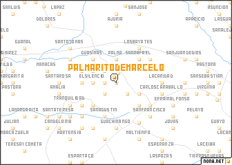 map of Palmarito de Marcelo