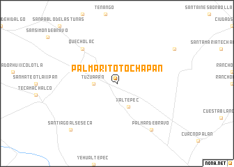 map of Palmarito Tochapán