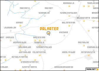 map of Pálmatér