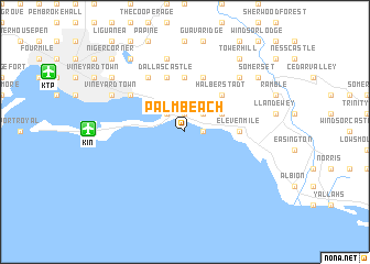 map of Palm Beach