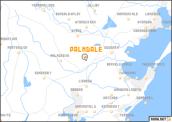 map of Palm Dale