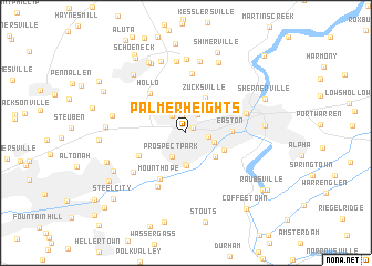 map of Palmer Heights