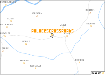 map of Palmers Crossroads