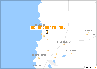 map of Palm Grove Colony