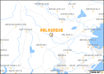 map of Palm Grove