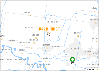 map of Palmhurst