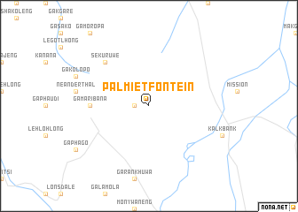 map of Palmietfontein