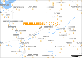 map of Palmillas del Picacho