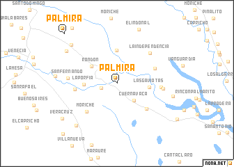 map of Palmira