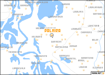 map of Palmira